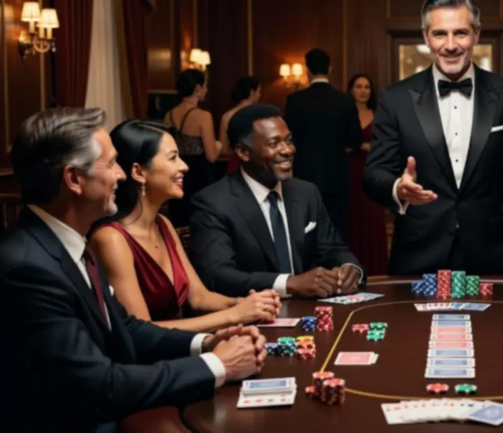 Animation de poker récréatif encadrée par un animateur professionnel