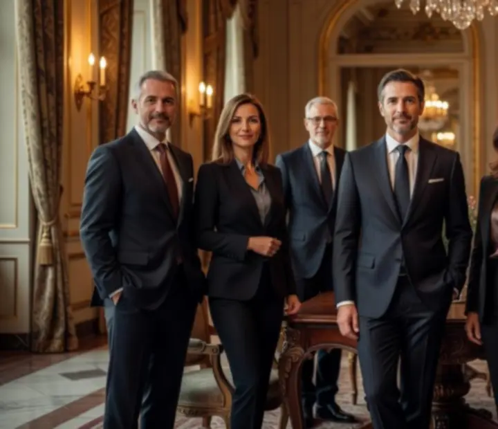Membres clés de l'équipe Rivelia FR lors d'une réception